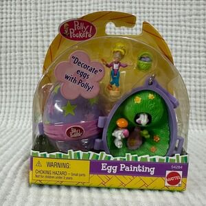 Vintage 2001 Polly Pocket Egg Painting Easter Mattel Brand New
